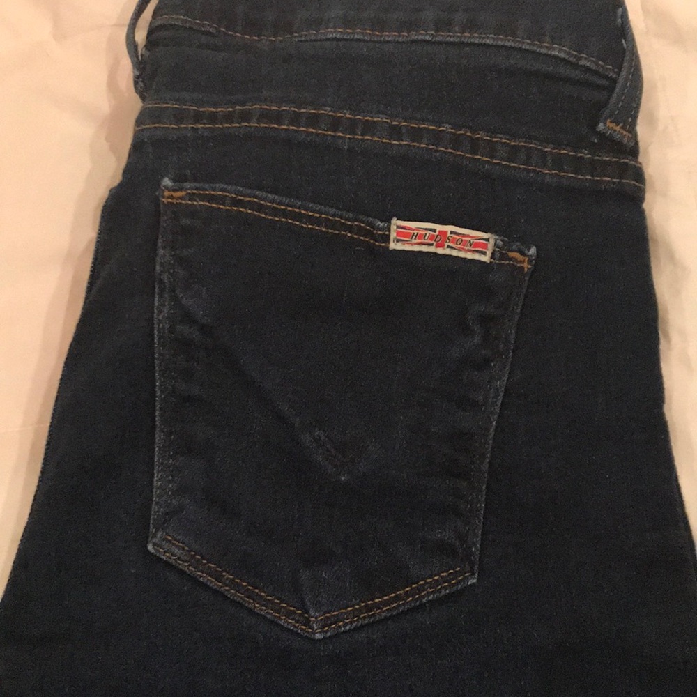 Hudson dark wash skinny jeans